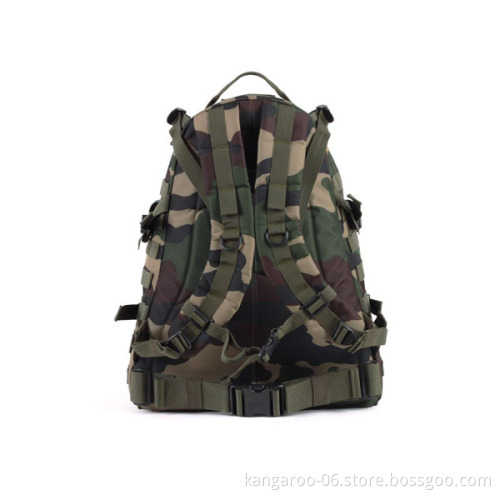 Wholesale Khaki Custom Waterproof Canvas Hiking Backpack